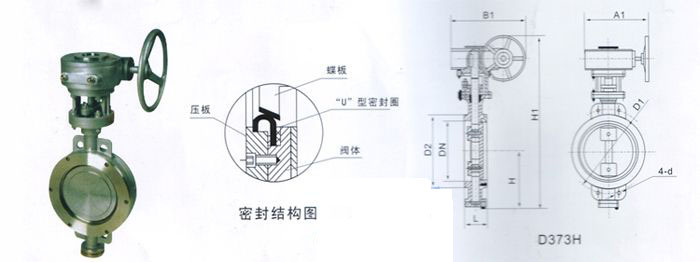 D373H蝸輪傳動對夾式金屬硬密封蝶閥 D373H蝸輪傳動對夾式金屬硬密封蝶閥